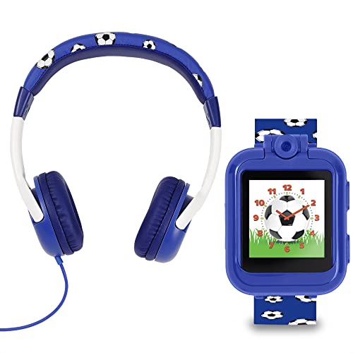 Tikkers Blue Football Interactive Kids Smart Watch & Headphone Set TKS02-0004 von Tikkers