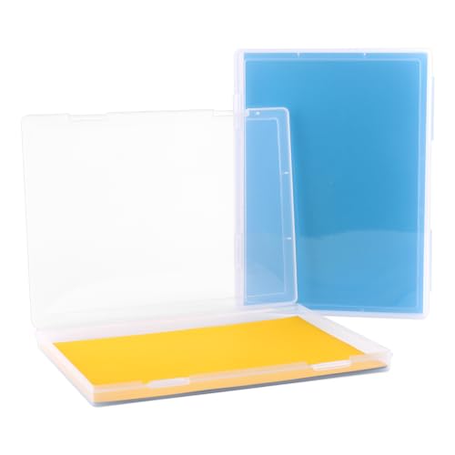 Archivbox A4, 2er-Pack Durchsichtige Din-A4-Aufbewahrungsbox for 8.5" x 11" Letter Paper, Tragbare Projektkoffer aus Plastik für Dokumente A4-Papier, Briefe, Sammelalben,30.5X22.3X2.2CM von Tikplus