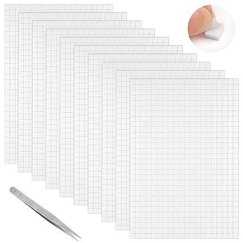 6000 Stück 3D Klebepads Doppelseitig 5 × 5 × 3 mm Schaumstoff Klebekissen Weiß Selbstklebend Klebepads für Papier, Kunststoff, Metall (10er-Pack) von Tikplus