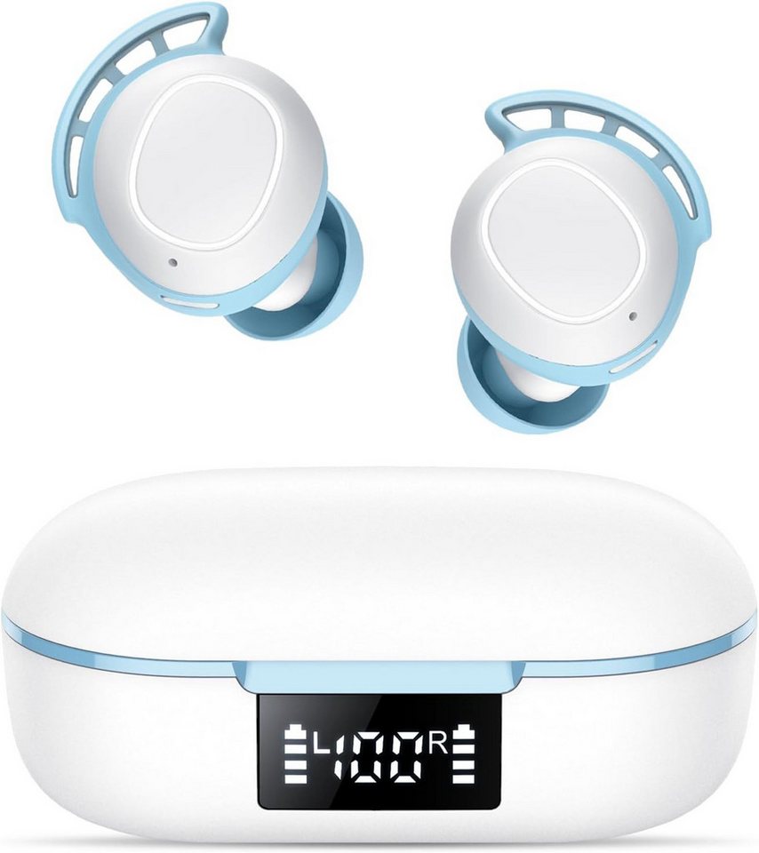 Tiksounds mit 4 ENC Mikrofon,IP8 Wasserdicht In-Ear-Kopfhörer (Hybride ENC Lärmreduzierung und Hi-Fi-Technologie für intensives Hörerlebnis., Intuitive Touch-Steuerung und breite Kompatibilität, machen Bedienung) von Tiksounds