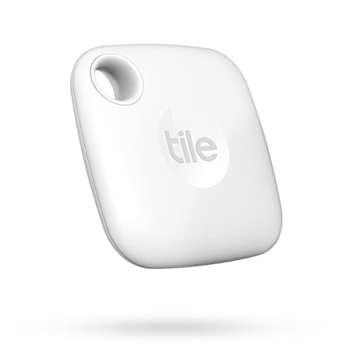 Tile Mate (2022) Bluetooth Schlüsselfinder, 1er Pack, 76m Reichweite, inkl. Community Suchfunktion, iOS und Android App, kompatibel mit Alexa und Google Home, weiß von Tile