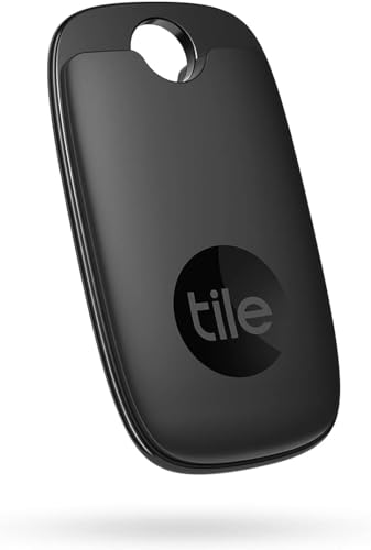 Tile Pro (2022) Bluetooth Item Finder, 1 Stück, 120 m Reichweite, funktioniert mit Alexa und Google Smart Home, iOS- und Android-kompatibel, Find Your Keys, Fernbedienungen und mehr, schwarz von Tile