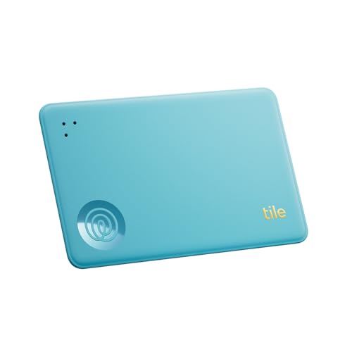 Tile by Life360 Slim (2024) – Geldbörsenfinder, Bluetooth-Tracker und Gegenstandsfinder für Gepäckanhänger, Reisepässe und mehr. iOS- & Android-kompatibel. Handy-Finder. 1er-Pack (Aqua Lemon) von Tile