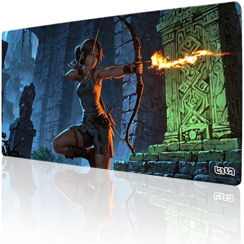 Tilt Schreibtischunterlage 100x50 cm Gaming Mauspad XXL | Rutschfester Mousepad Groß für Schreibtisch und PC Gadgets | Wasserdichter Desk Mat (Blazing Arrow) von Tilt