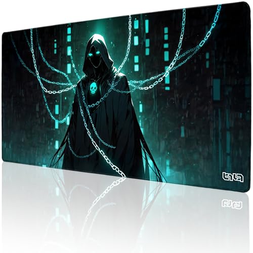 Tilt Schreibtischunterlage 100x50 cm Gaming Mauspad XXL | Rutschfester Mousepad Groß für Schreibtisch und PC Gadgets | Wasserdichter Desk Mat (Cursed Guardian) von Tilt
