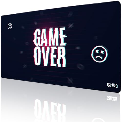 Tilt Schreibtischunterlage 100x50 cm Gaming Mauspad XXL | Rutschfester Mousepad Groß für Schreibtisch und PC Gadgets | Wasserdichter Desk Mat (Game Over) von Tilt