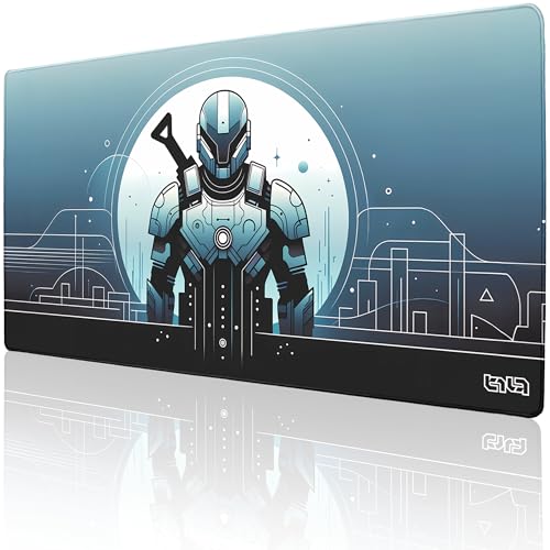 Tilt Schreibtischunterlage 100x50 cm Gaming Mauspad XXL | Rutschfester Mousepad Groß für Schreibtisch und PC Gadgets | Wasserdichter Desk Mat (Guardian of the Future) von Tilt