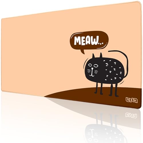 Tilt Schreibtischunterlage 100x50 cm Gaming Mauspad XXL | Rutschfester Mousepad Groß für Schreibtisch und PC Gadgets | Wasserdichter Desk Mat (Meaw) von Tilt
