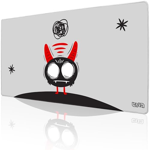 Tilt Schreibtischunterlage 100x50 cm Gaming Mauspad XXL | Rutschfester Mousepad Groß für Schreibtisch und PC Gadgets | Wasserdichter Desk Mat (Overthinking Imp) von Tilt
