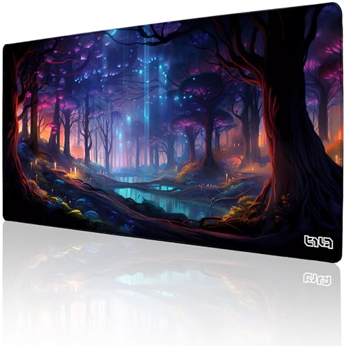 Tilt Schreibtischunterlage 100x50 cm Gaming Mauspad XXL | Rutschfester Mousepad Groß für Schreibtisch und PC Gadgets | Wasserdichter Desk Mat (Planet Wiboo) von Tilt