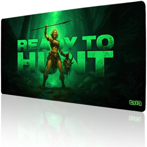 Tilt Schreibtischunterlage 100x50 cm Gaming Mauspad XXL | Rutschfester Mousepad Groß für Schreibtisch und PC Gadgets | Wasserdichter Desk Mat (Ready to Hunt) von Tilt