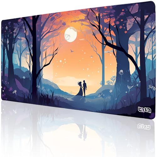 Tilt Schreibtischunterlage 100x50 cm Gaming Mauspad XXL | Rutschfester Mousepad Groß für Schreibtisch und PC Gadgets | Wasserdichter Desk Mat (Romantic Walk) von Tilt