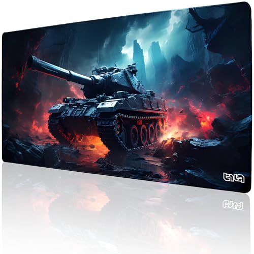 Tilt Schreibtischunterlage 100x50 cm Gaming Mauspad XXL | Rutschfester Mousepad Groß für Schreibtisch und PC Gadgets | Wasserdichter Desk Mat (Tiger) von Tilt
