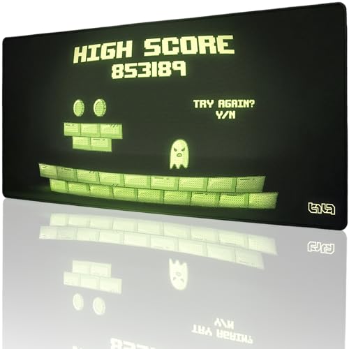 Tilt Schreibtischunterlage 30x30 cm Gaming Mauspad | Rutschfester Mousepad Groß für Schreibtisch und PC Gadgets | Wasserdichter Desk Mat (High Score) von Tilt