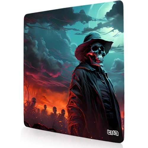 Tilt Schreibtischunterlage 30x30 cm Gaming Mauspad | Rutschfester Mousepad Groß für Schreibtisch und PC Gadgets | Wasserdichter Desk Mat (Necromancy) von Tilt