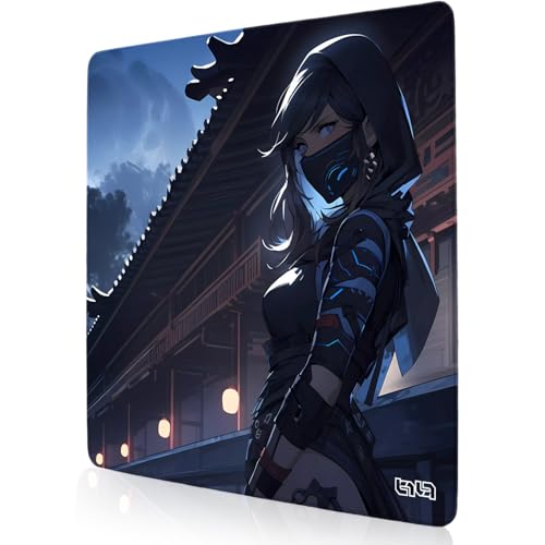 Tilt Schreibtischunterlage 30x30 cm Gaming Mauspad | Rutschfester Mousepad Groß für Schreibtisch und PC Gadgets | Wasserdichter Desk Mat (Ninja Yuki) von Tilt