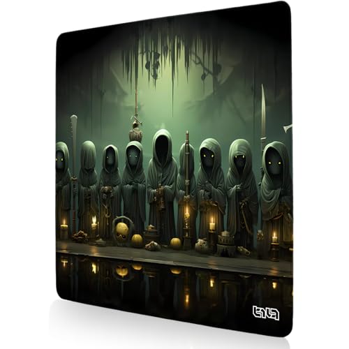 Tilt Schreibtischunterlage 30x30 cm Gaming Mauspad | Rutschfester Mousepad Groß für Schreibtisch und PC Gadgets | Wasserdichter Desk Mat (Occultists) von Tilt
