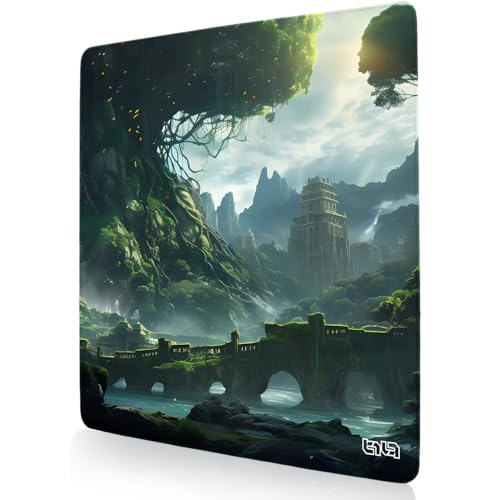 Tilt Schreibtischunterlage 30x30 cm Gaming Mauspad | Rutschfester Mousepad Groß für Schreibtisch und PC Gadgets | Wasserdichter Desk Mat (Tree of Civilization) von Tilt