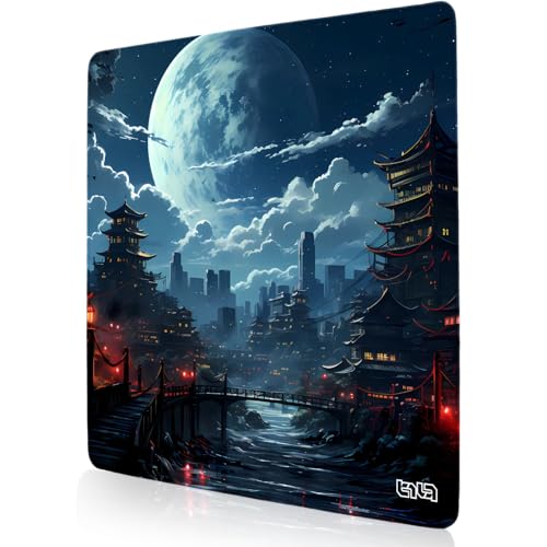 Tilt Schreibtischunterlage 30x30 cm Gaming Mauspad | Rutschfester Mousepad Groß für Schreibtisch und PC Gadgets | Wasserdichter Desk Mat (Two Worlds) von Tilt