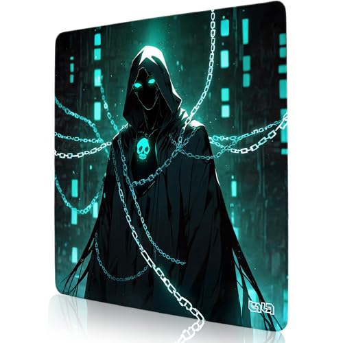 Tilt Schreibtischunterlage 50x50 cm Gaming Mauspad XXL | Rutschfester Mousepad Groß für Schreibtisch und PC Gadgets | Wasserdichter Desk Mat (Cursed Guardian) von Tilt