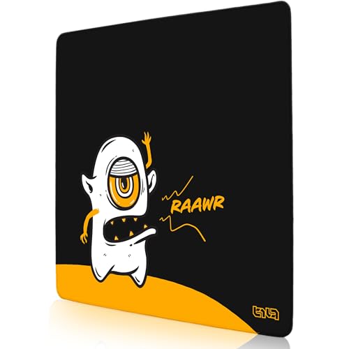 Tilt Schreibtischunterlage 50x50 cm Gaming Mauspad XXL | Rutschfester Mousepad Groß für Schreibtisch und PC Gadgets | Wasserdichter Desk Mat (Raawr) von Tilt