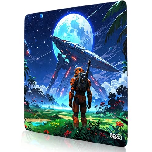 Tilt Schreibtischunterlage 50x50 cm Gaming Mauspad XXL | Rutschfester Mousepad Groß für Schreibtisch und PC Gadgets | Wasserdichter Desk Mat (Stellar Voyager) von Tilt