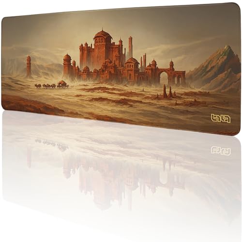 Tilt Schreibtischunterlage 50x50 cm Gaming Mauspad XXL | Rutschfester Mousepad Groß für Schreibtisch und PC Gadgets | Wasserdichter Desk Mat (Vastiri Desert) von Tilt