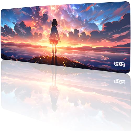 Tilt Schreibtischunterlage 80x30 cm Gaming Mauspad XXL | Rutschfester Mousepad Groß für Schreibtisch und PC Gadgets | Wasserdichter Desk Mat (Beyond The Sky) von Tilt