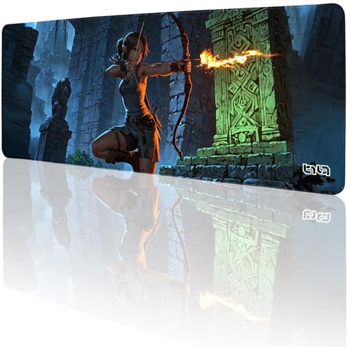 Tilt Schreibtischunterlage 80x30 cm Gaming Mauspad XXL | Rutschfester Mousepad Groß für Schreibtisch und PC Gadgets | Wasserdichter Desk Mat (Blazing Arrow) von Tilt