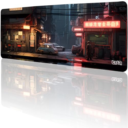 Tilt Schreibtischunterlage 80x30 cm Gaming Mauspad XXL | Rutschfester Mousepad Groß für Schreibtisch und PC Gadgets | Wasserdichter Desk Mat (Dark Corners) von Tilt