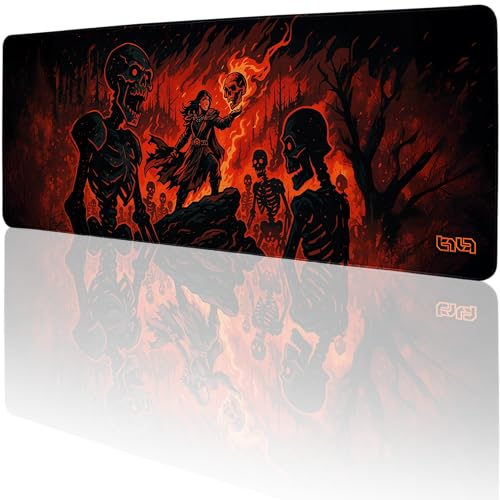 Tilt Schreibtischunterlage 80x30 cm Gaming Mauspad XXL | Rutschfester Mousepad Groß für Schreibtisch und PC Gadgets | Wasserdichter Desk Mat (Infernalist) von Tilt