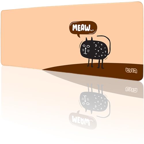 Tilt Schreibtischunterlage 80x30 cm Gaming Mauspad XXL | Rutschfester Mousepad Groß für Schreibtisch und PC Gadgets | Wasserdichter Desk Mat (Meaw) von Tilt