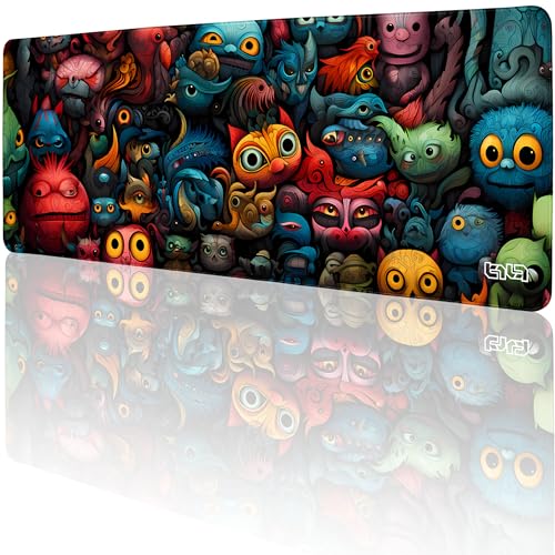Tilt Schreibtischunterlage 80x30 cm Gaming Mauspad XXL | Rutschfester Mousepad Groß für Schreibtisch und PC Gadgets | Wasserdichter Desk Mat (Monstrous Audience) von Tilt