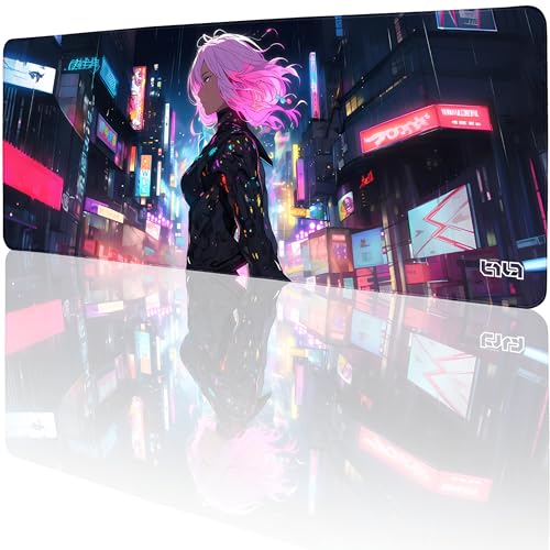 Tilt Schreibtischunterlage 80x30 cm Gaming Mauspad XXL | Rutschfester Mousepad Groß für Schreibtisch und PC Gadgets | Wasserdichter Desk Mat (Pink Future) von Tilt