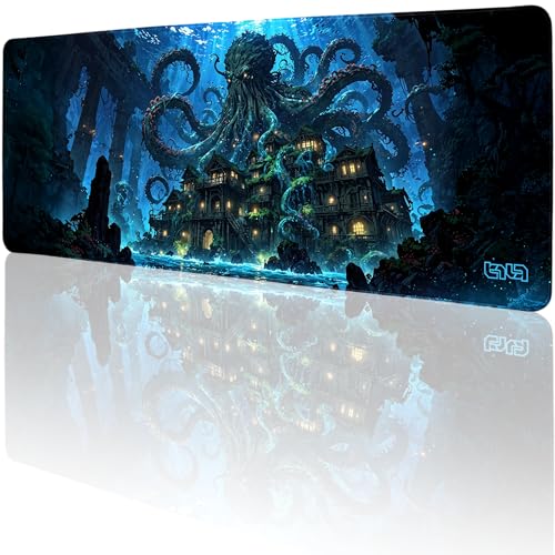 Tilt Schreibtischunterlage 80x30 cm Gaming Mauspad XXL | Rutschfester Mousepad Groß für Schreibtisch und PC Gadgets | Wasserdichter Desk Mat (Revenge of Kraken) von Tilt