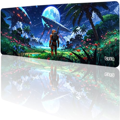 Tilt Schreibtischunterlage 80x30 cm Gaming Mauspad XXL | Rutschfester Mousepad Groß für Schreibtisch und PC Gadgets | Wasserdichter Desk Mat (Stellar Voyager) von Tilt