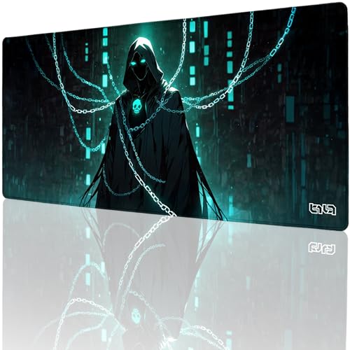 Tilt Schreibtischunterlage 90x40 cm Gaming Mauspad XXL | Rutschfester Mousepad Groß für Schreibtisch und PC Gadgets | Wasserdichter Desk Mat (Cursed Guardian) von Tilt