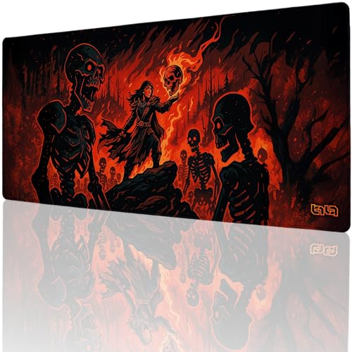 Tilt Schreibtischunterlage 90x40 cm Gaming Mauspad XXL | Rutschfester Mousepad Groß für Schreibtisch und PC Gadgets | Wasserdichter Desk Mat (Infernalist) von Tilt