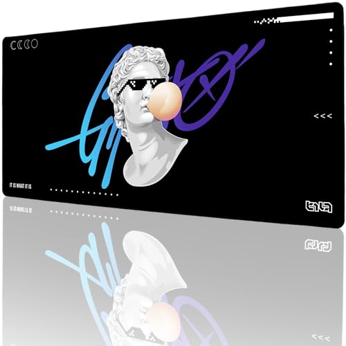 Tilt Schreibtischunterlage 90x40 cm Gaming Mauspad XXL | Rutschfester Mousepad Groß für Schreibtisch und PC Gadgets | Wasserdichter Desk Mat (It Is What It Is) von Tilt