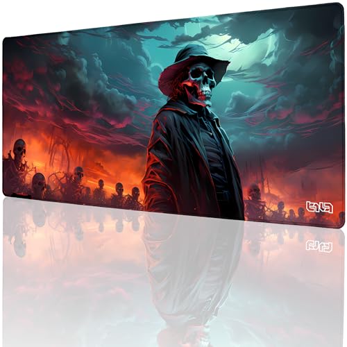 Tilt Schreibtischunterlage 90x40 cm Gaming Mauspad XXL | Rutschfester Mousepad Groß für Schreibtisch und PC Gadgets | Wasserdichter Desk Mat (Necromancy) von Tilt