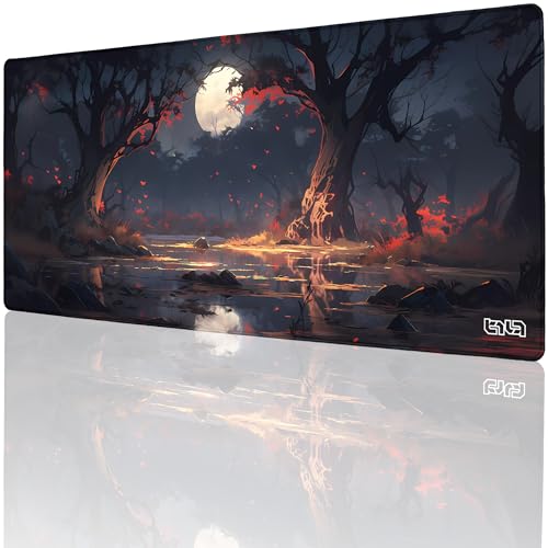Tilt Schreibtischunterlage 90x40 cm Gaming Mauspad XXL | Rutschfester Mousepad Groß für Schreibtisch und PC Gadgets | Wasserdichter Desk Mat (Northern Swamps) von Tilt