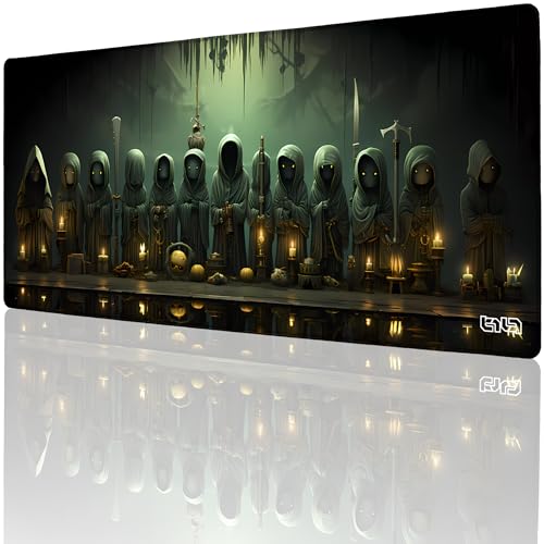 Tilt Schreibtischunterlage 90x40 cm Gaming Mauspad XXL | Rutschfester Mousepad Groß für Schreibtisch und PC Gadgets | Wasserdichter Desk Mat (Occultists) von Tilt