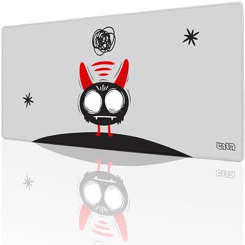 Tilt Schreibtischunterlage 90x40 cm Gaming Mauspad XXL | Rutschfester Mousepad Groß für Schreibtisch und PC Gadgets | Wasserdichter Desk Mat (Overthinking Imp) von Tilt