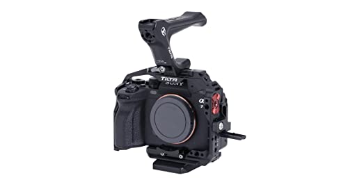 Tilta Kamerakäfig, kompatibel mit Sony a7 IV, a1, S3, R4, 73, R3, A9 Basic Kit, kompakter oberer Griff, seitlicher Power-Griff mit Run/Stop & Kabel, HDMI-Klemme und Kabel, Schwarz Tilta Kamerakäfig, kompatibel mit Sony a7 IV, a1, S3, R4, 73, R3, A9 Basic Kit, kompakter oberer Griff, seitlicher Power-Griff mit Run/Stop & Kabel, HDMI-Klemme und Kabel, Schwarz von Tilta