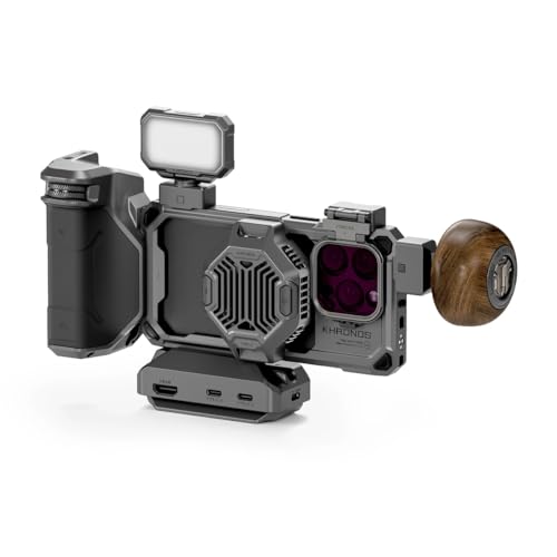 Tilta Khronos Ultimate Kit für iPhone 16 Pro – Space Grey | Schutzhülle | Lüfter | Focus PD Griff | LED Panel USB-C Hub | Holzgriff | SSD-Halter | Filterschale | ND-Filter TK-IP16-PB-SG Tilta Khronos Ultimate Kit für iPhone 16 Pro – Space Grey | Schutzhülle | Lüfter | Focus PD Griff | LED Panel USB-C Hub | Holzgriff | SSD-Halter | Filterschale | ND-Filter TK-IP16-PB-SG von Tilta