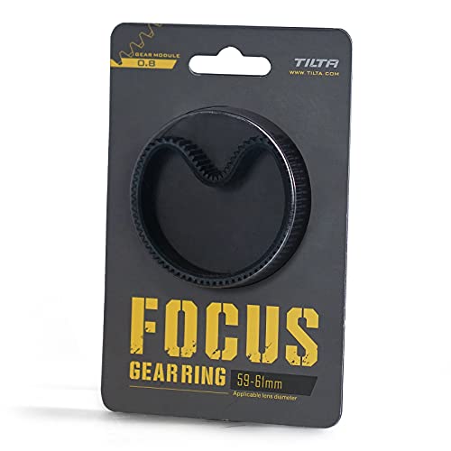 Tilta Seamless Focus Gear Ring für 59-61mm Objektiv 360° Seamless Rotation Silent für Tilta Mini Follow Focus Nucleus Nano DSLR 0.8 Mod Standard Gear Kamera Objektiv Zubehör TA-FGR-5961 von Tilta