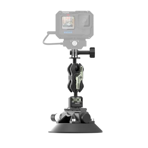 Tilta Universal-Action-Kamera-Saugnapf (11,4 cm) Montageset, kompatibel mit Hero 11, Osmo Action 3, Insta360 X3 mit 1/4-Zoll-20 Befestigungspunkten TA-USC-45-MK von Tilta