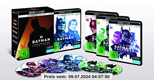 Batman 1-4 - 4K Collection (4K Ultra HD + Blu-rays)  (8 Discs) von Tim Burton