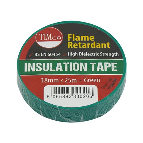 TIMCO ITGREEN PVC-Isolierband, 25 m x 18 mm, Grün von TimCo