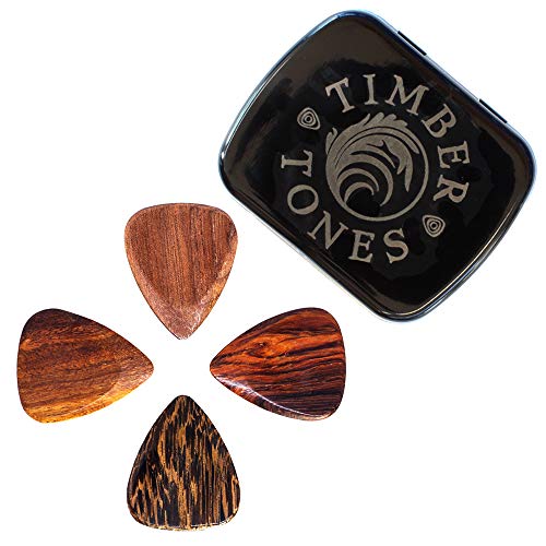 Timber Tones TTAGT4 Plektrum für Akustikgitarren (4-er Stück Tin) von Timber Tones Picks